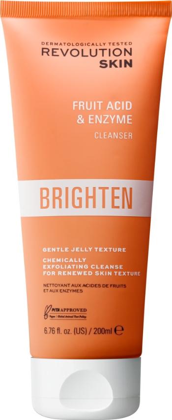 Revolution Skincare Rozjasňující čisticí pleťový peeling Brighten (Fruit Acid and Enzyme Cleanser) 200 ml