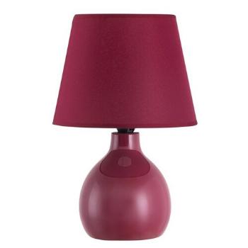 Lampă de masă Rabalux 4478 Ingrid, bordo, roșu