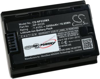 Helyettesítő digitális fényképezőgép akku Fujifilm X-T4