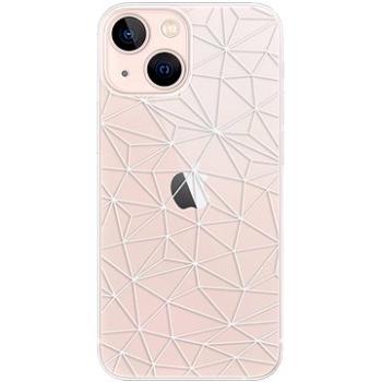 iSaprio Abstract Triangles 03 - white pro iPhone 13 mini (trian03w-TPU3-i13m)