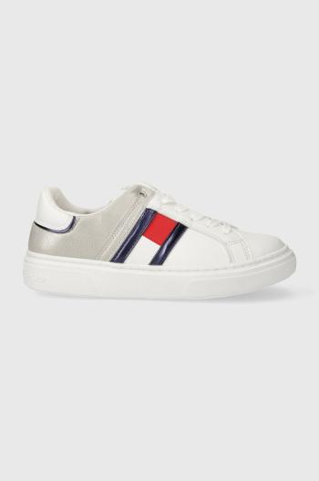 Dětské sneakers boty Tommy Hilfiger bílá barva