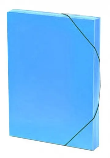 Krabice s gumou Lines průhl. modrá