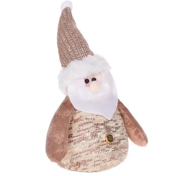 Springos Karácsonyi dekoráció, Mikulás 22 cm