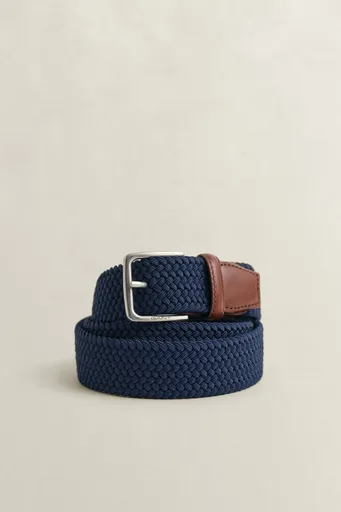 OPASEK GANT ELASTIC BRAIDED BELT CLASSIC BLUE