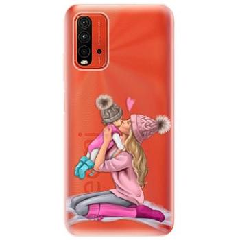 iSaprio Kissing Mom - Blond and Girl pro Xiaomi Redmi 9T (kmblogirl-TPU3-Rmi9T)