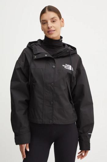 Bunda The North Face Reign on Jacket dámská, černá barva, přechodná, oversize, NF0A8BCHJK31