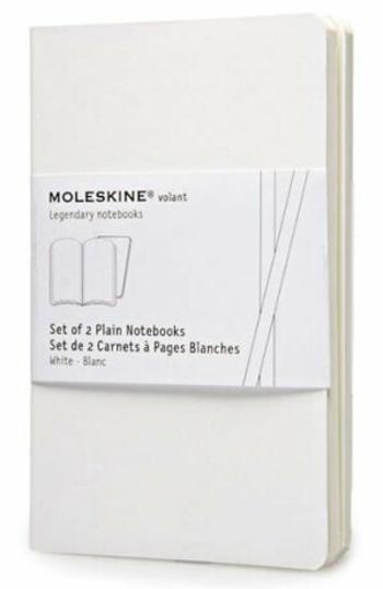 Moleskine Volant zápisník bílý S, čistý (2ks)