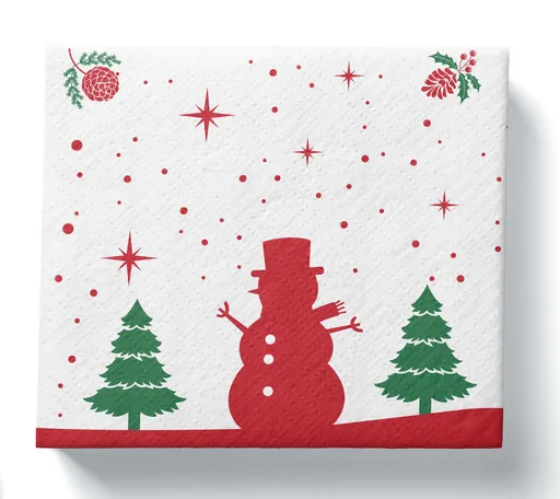 PROCOS Papírové vánoční ubrousky 33x33cm 3vrstvé 20ks