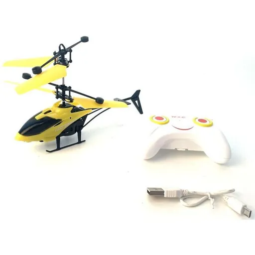 Alltoys RC Helikoptéra 17 cm žlutá