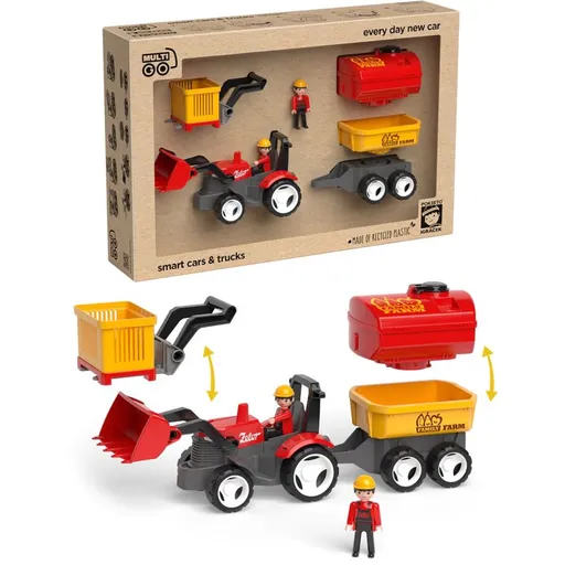 EFKO ECO MultiGO Farm set – figurky Igráčků farmářů s traktorem