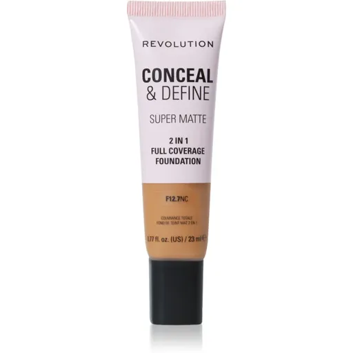 Makeup Revolution Conceal & Define matující make-up odstín F12.7NC 23 ml