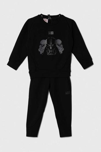 Dětská tepláková souprava adidas x Star Wars černá barva