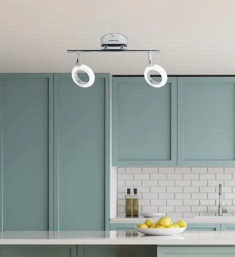 Nástěnná lampa Aurelion LED pásek chrom 3000K