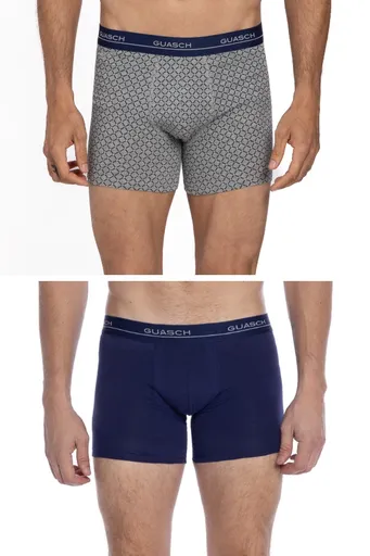 Pánské boxerky HECTOR z elastické bavlny, 2 ks M V dárkovém boxu 2 ks