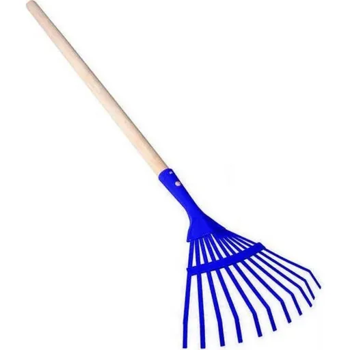 Hrábě planžetové modré s násadou 80 cm