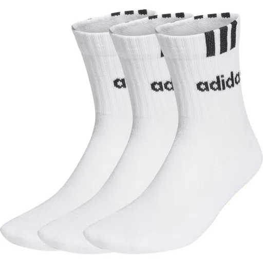 adidas 3-STRIPES LINEAR 3P Ponožky, bílá, velikost