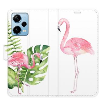 Flipové pouzdro iSaprio - Flamingos - Xiaomi Redmi Note 12 Pro+ 5G