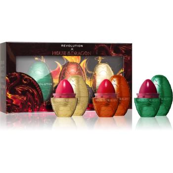 Makeup Revolution X House of Dragon Dragon Egg dárková sada na rty a tváře 1 ks