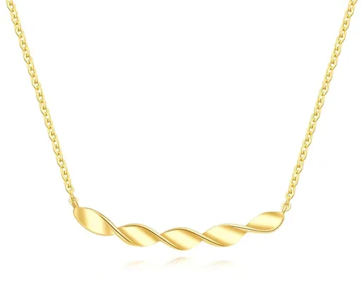 MOISS Slušivý pozlacený náhrdelník pro ženy ETERNITY N0000930