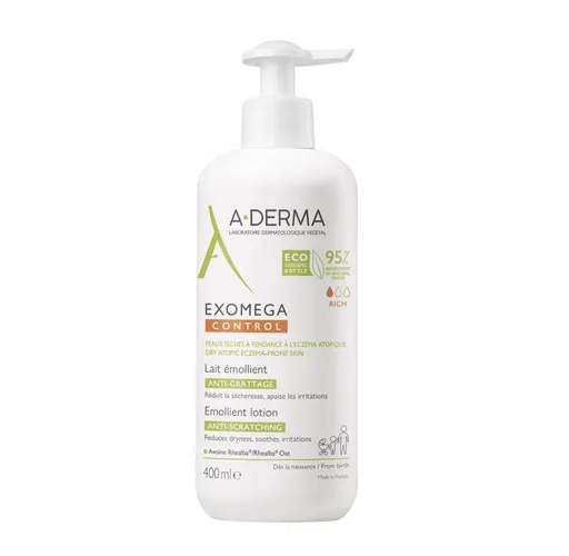 A-Derma Exomega Control Emolienční mléko pro suchou kůži se sklonem k atopii 400 ml