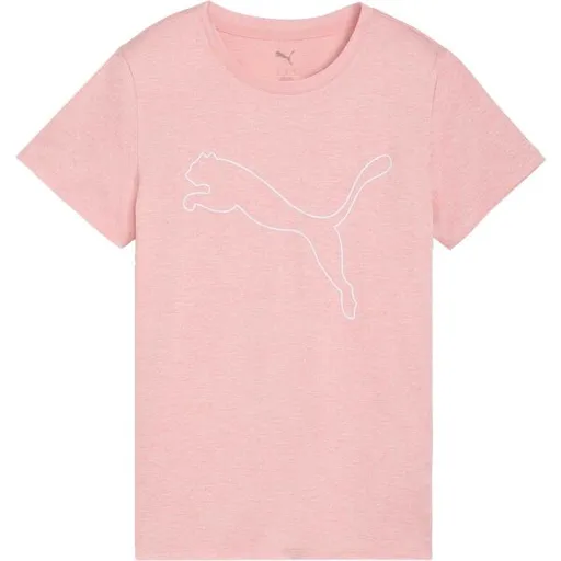 Puma W TAD ESSENTIAL HEATHER LOGO TEE Dámské tričko, lososová, velikost