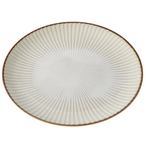 Jídelní talíř WHITE SENDAN 23,5 cm, bílá, keramika, MIJ