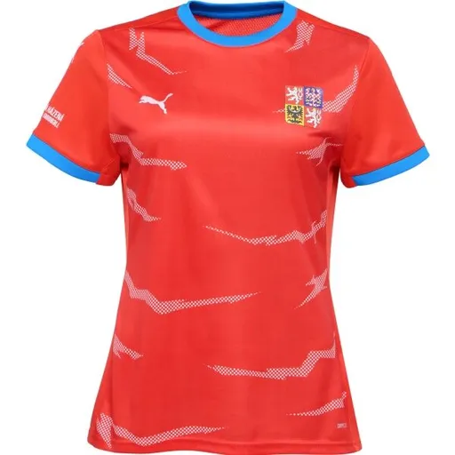 Puma CZECH HANDBALL JERSEY W HOME Dámský sportovní dres na házenou, červená, velikost