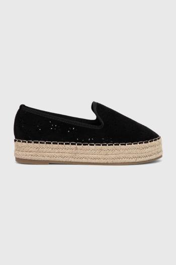 Espadrilky Answear Lab černá barva, na platformě