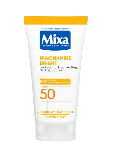 Mixa Niacinamide Bright Krém proti tmavým skvrnám SPF50 50 ml