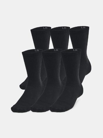 Under Armour UA Essential 6pk Crew Ponožky 6 párů Černá