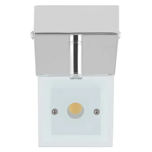 Lightcraft Vegard 1, 5 W, 400 lm, bodová lampa, LED, otočná, výkyvná, chrom, sklo