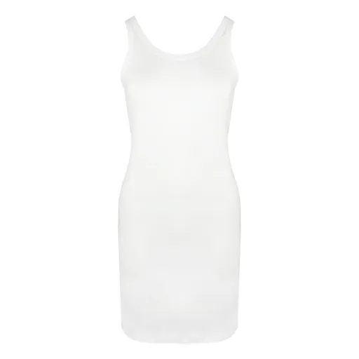 SF (Skinnifit) Dámské letní tílkové šaty - Bílá | XL