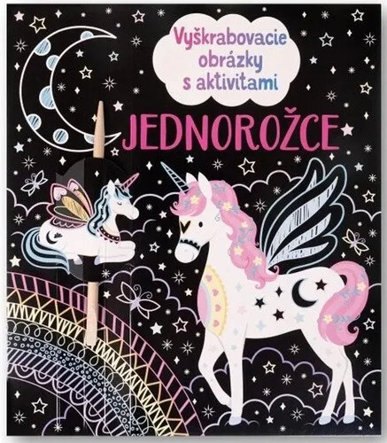 Vyškrabovacie obrázky s aktivitami Jednorožce - Dickins Rosie