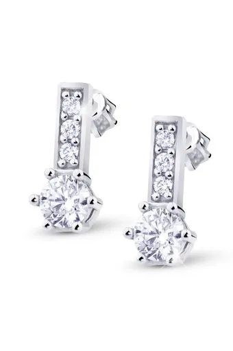 Cutie Diamonds Půvabné náušnice z bílého zlata s diamanty DZ8057-30-00-X-2