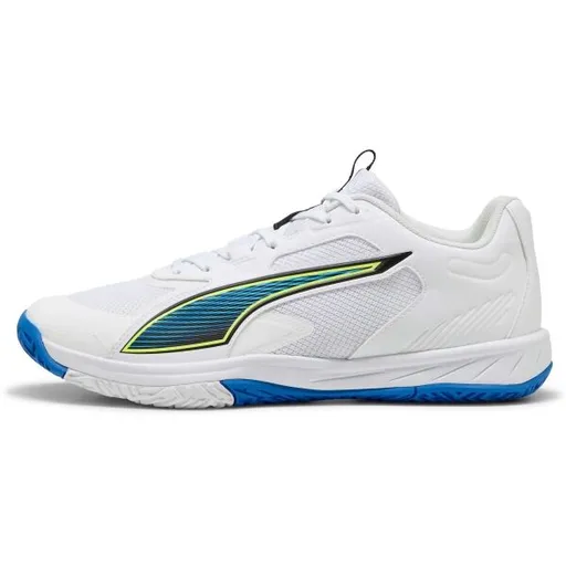 Puma ACCELERATE PRO 4 GAME ON Pánská házenkářská obuv, bílá, velikost 40.5