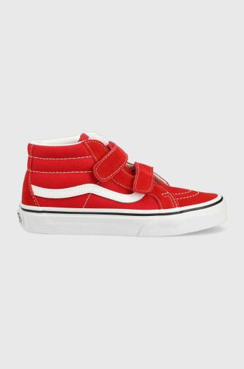 Dětské tenisky Vans UY SK8-Mid Reissue V FORMULA ONE/TRU červená barva