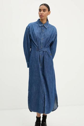 Džínové šaty G-Star Raw modrá barva, maxi, D25183-D252