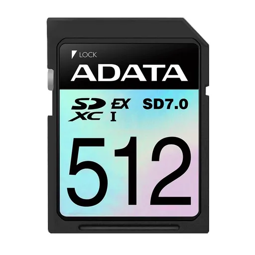 ADATA SDXC karta 512GB Express, PCIe Gen3, UHS-I, C10, V30, (R:800/W:700 MB/s)