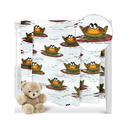 Bellatex Dětská přikrývka Ella Žába, 100 x 150 cm