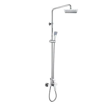 MEREO Nástěnná sprchová baterie Eve 150mm se sprch.soupravou,ruční a talíř.sprchou slim 200x200mm (CBE60104SDE)