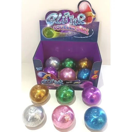 Míček třpytivý mačkací