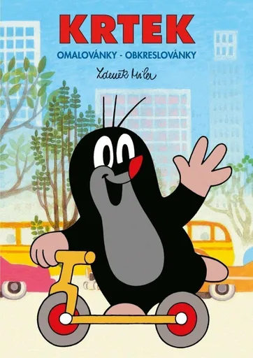 Krtek a motýl - Omalovánky / Obkreslovánky A5 - Zdeněk Miler