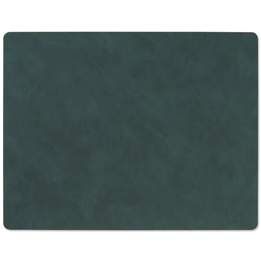 Prostírání SQUARE NUPO 35 x 45 cm, tmavě zelená, kůže, LIND DNA