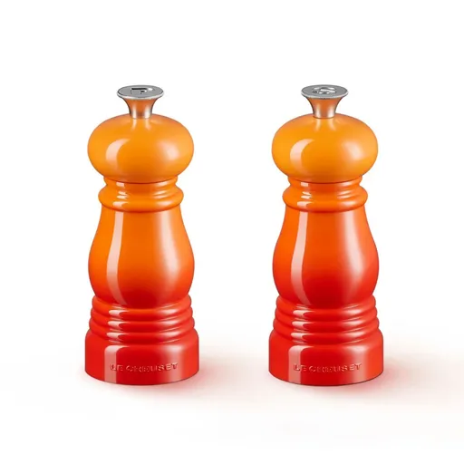 Sada mlýnků na sůl a pepř 11 cm, sada 2 ks, FLAME, plast, Le Creuset