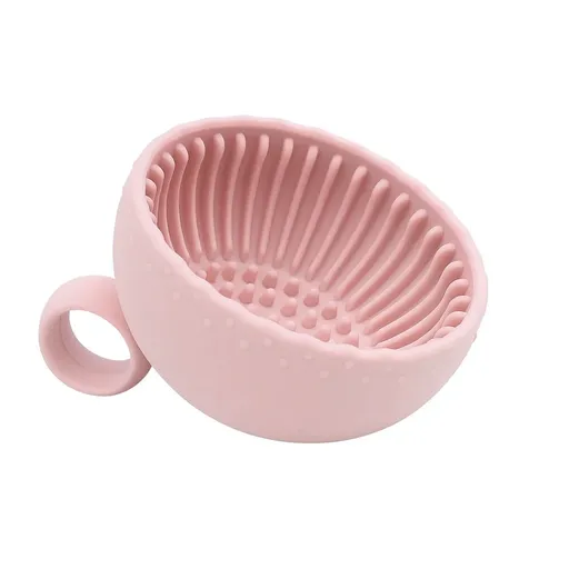 Silikonová miska na čištění štětců - růžová
