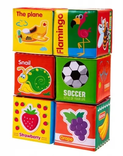 BocioLand Edukační kostky 6ks