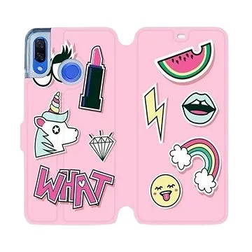 Flipové pouzdro na mobil Huawei Nova 3 - M129S Růžové WHAT (5903226397792)