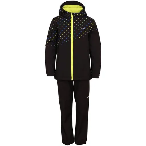 Lewro WISDOM Dětský softshellový set, černá, velikost 164-170