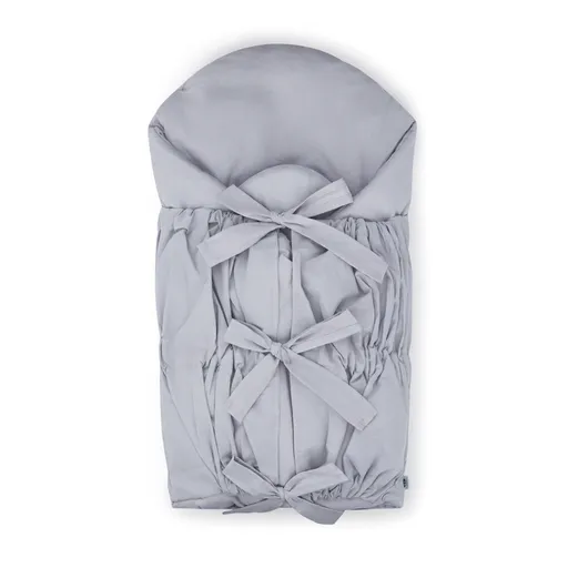 PETITE&MARS Zavinovačka šněrovací Nurse s pevnou kokosovou vložkou Light Grey 75x75 cm