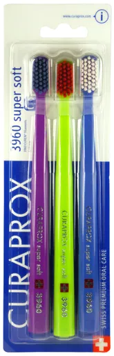 Curaprox CS 3960 zubní kartáčky, Super soft, 3 kusy
